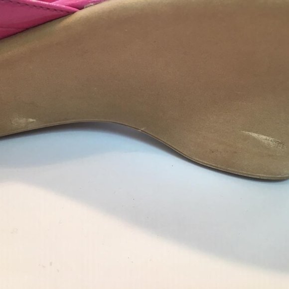 Charles David pink patent leather wedges - Picture 6 of 7